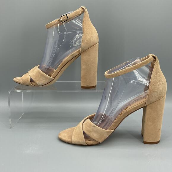 Sam Edelman Women’s Yancy Ankle Strap Sandals Tan Size 9.5M - Picture 2 of 10